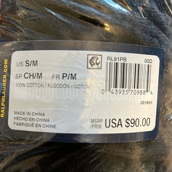 🎁🎄NWT Polo Ralph Lauren men’s unisex plush black robe Small can fit medium🎁 - Picture 6 of 6